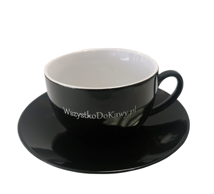 Filiżanka porcelanowa ze spodkiem 220 ml WszystkoDoKawy.pl